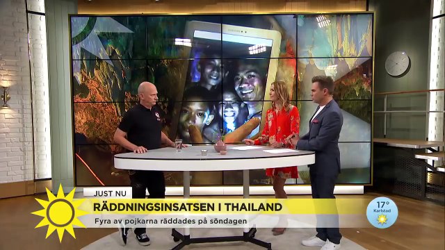 Grottdykaren om den fasanfulla vägen ut för de thailändska pojkarna - Nyhetsmorgon (TV4)