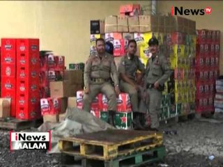 Ribuan miras ilegal berbagai merek disita petugas Satpol PP Kab. Bandung - iNews Malam 03/05