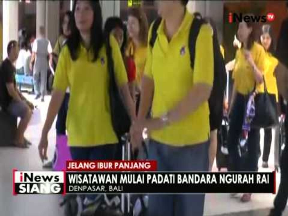 Jelang libur panjang, Bandara Ngurah Rai, Bali sudah dipadati wisatawan - iNews Siang 04/05