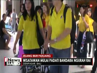 Jelang libur panjang, Bandara Ngurah Rai, Bali sudah dipadati wisatawan - iNews Siang 04/05