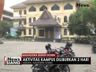 Скачать видео: Pasca pembunuhan dosen, aktivitas di kampus UMSU diliburkan 2 hari - iNews Siang 03/05