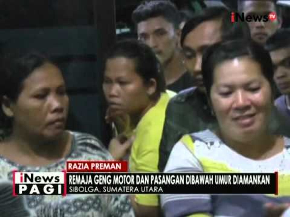 Polresta Kota Sibolga gelar razia preman, belasan remaja geng motor diamankan - iNews Pagi 03/05