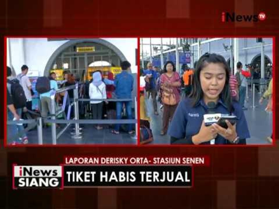Live report : kondisi terkini di Stasiun Senen jelang libur panjang - iNews Siang 04/05