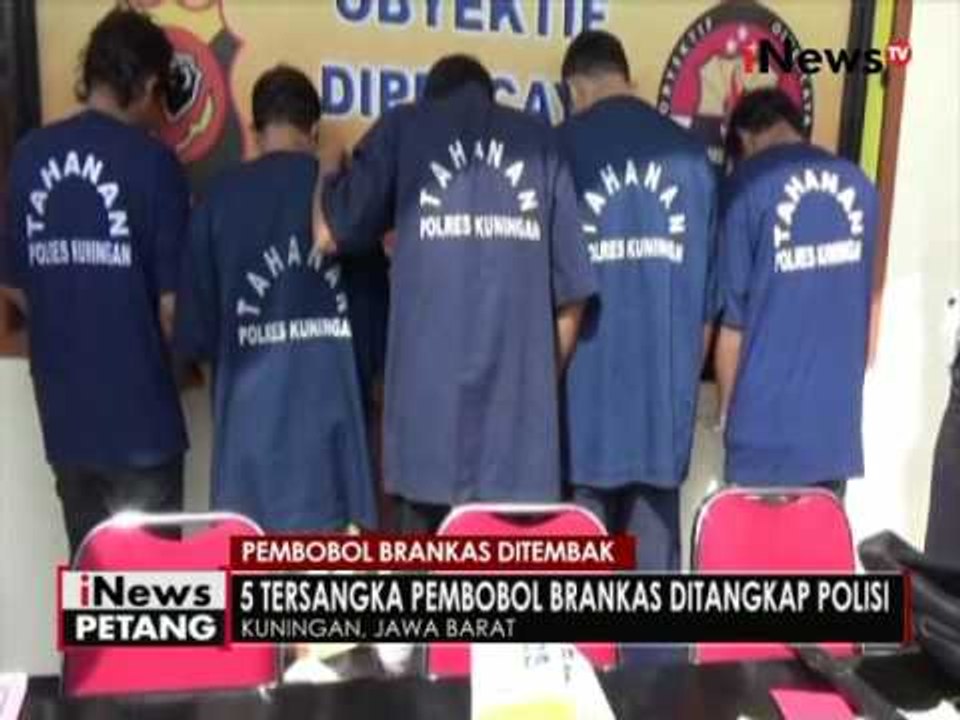 5 pelaku pembobol brankas koperasi di Kuningan, Jabar diamankan polisi - iNews Petang 07/06