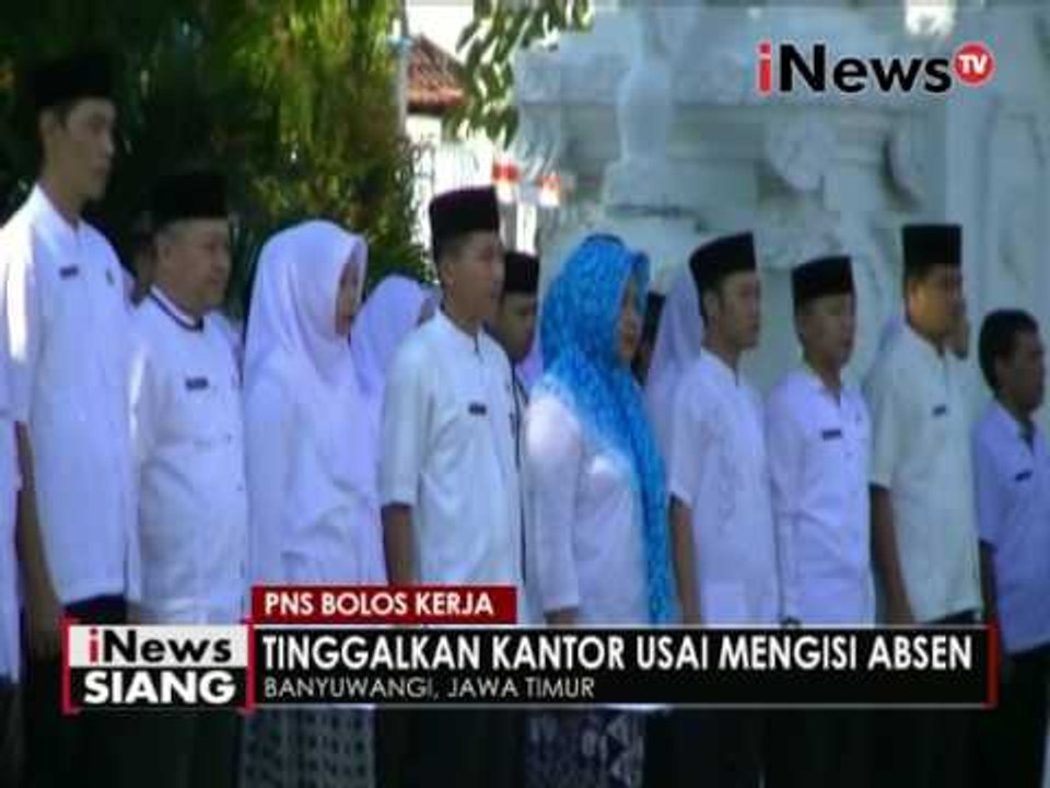PNS bolos kerja, mengisi absen tanpa seragam dinas - iNews Siang 06/06