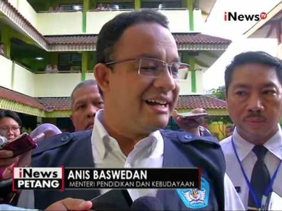 Anis Baswedan memberikan apresiasi kepada beberapa sekolah yang dianggap jujur - iNews Petang 09/05