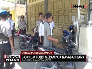 3 orang anggota polisi di Padang diduga merampok nasabah bank swasta - iNews Petang 12/05