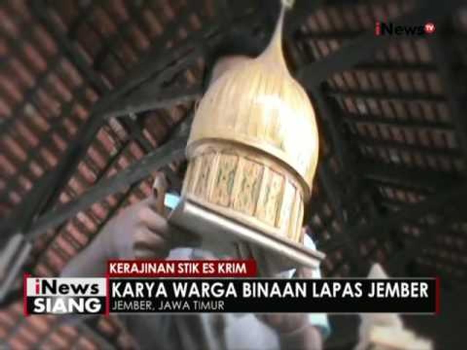 Miniatur Bangunan Terbuat Dari Stik Es Krim - iNews Siang 12/05