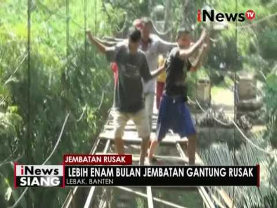 Tidak diperhatikan Pemerintah, Jembatan rusak di Banten memakan korban - iNews Siang 13/05
