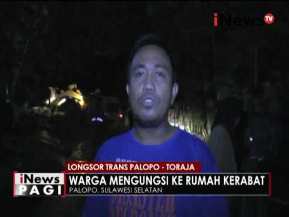 Tebing 40 meter longsor di jalur trans Palopo-Toraja - iNews Pagi 17/05