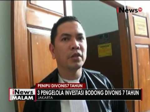 Majelis hakim PN Jaksel vonis 3 terdakwa kasus investasi bodong 7 tahun penjara - iNews Malam 15/06