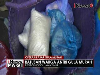 Warga Probolinggo Jatim, rela antri untuk mendapatkan gula murah - iNews Pagi 20/06