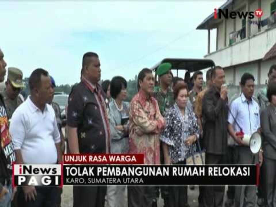 Ratusan masyarakat di Karo tolak pembangunan rumah relokasi pengungsi Sinabung - iNews Pagi 20/05