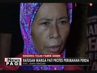 Tolak pertambangan, petani di pegunungan Kendeng dan warga Pati gelar aksi demo - iNews Pagi 20/05