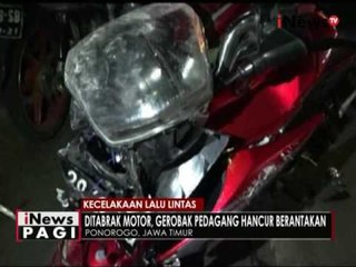 3 luka-luka dalam kecelakaan yang meilbatkan 2 motor & 3 gerobak di Ponorogo - iNews Pagi 23/05