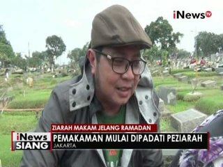 Jelang bulan Ramadhan, TPU Karet Bivak, Jakpus mulai dipadati peziarah - iNews Siang 23/05