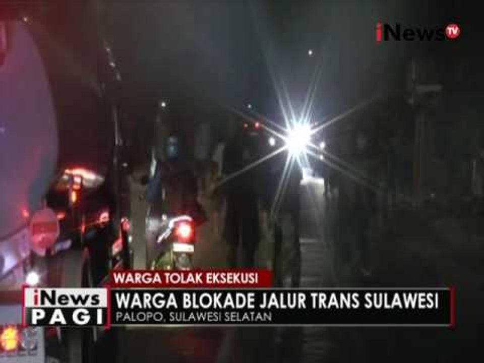 Tolak rencana eksekusi, ratusan warga Palopo, Sulsel blokade jalan Trans Sulawesi - iNews Pagi 25/05
