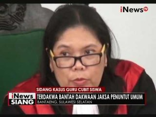 Terdakwa guru cubit murid jalani sidang perdana, terdakwa tolak dakwaan - iNews Siang 27/05