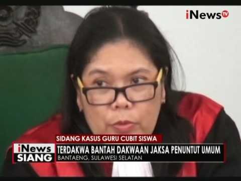 Terdakwa guru cubit murid jalani sidang perdana, terdakwa tolak dakwaan - iNews Siang 27/05