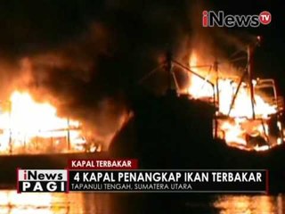 4 Kapal nelayan terbakar di tangkahan pasifik, tapanuli - iNews Pagi 30/05