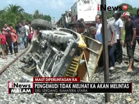 2 Orang tewas setelah mobil yang dikendarainya tertabrak kereta api di Sumut - iNews Malam 29/05