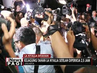 Setelah diperiksa 2,5 jam, La Nyala akhirnya ditahan dirutan Salemba - iNews Pagi 01/06