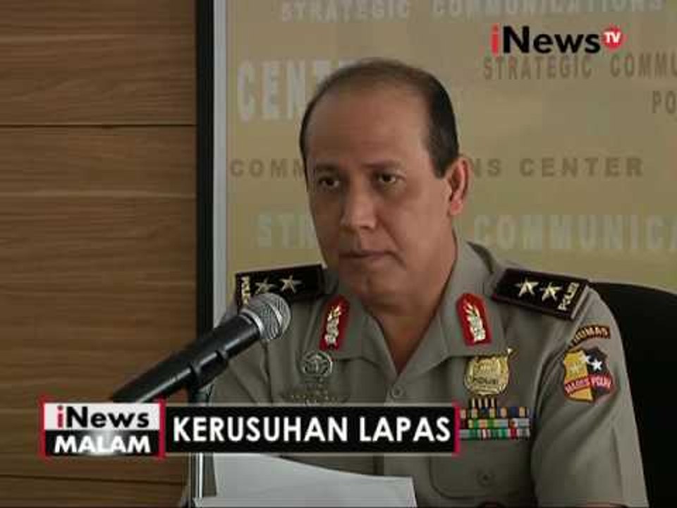 Mabes Polri tegaskan lapas Gorontalo telah kembali kondusif, pasca kerusuhan - iNews Malam 01/06