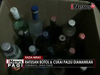 Ratusan miras impor dan cukai palsu disita petugas, Surabaya - iNews Pagi 02/06