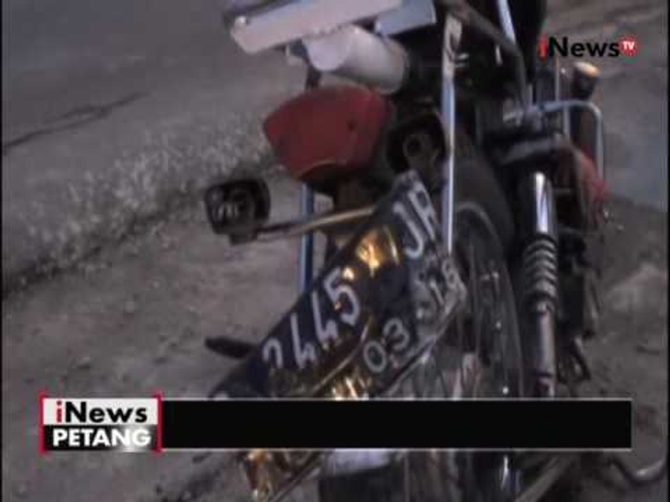 Truk bermuatan tabung gas elpiji tabrak sebuah becak motor di Lamongan - iNews Petang 08/06