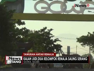 Kalah judi balap liar, 2 kelompok remaja di Gowa terlibat tawuran - iNews Petang 09/06