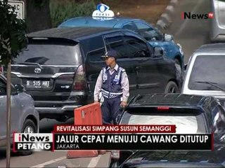Antisipasi kemacetan simpang susun Semanggi, petugas tutup jalur cepat - iNews Petang 08/06