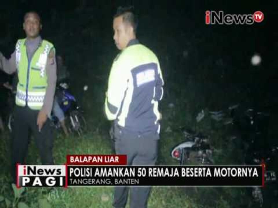 Kocar kacir saat berusaha kabur saat razia balap liar - iNews Pagi 08/06