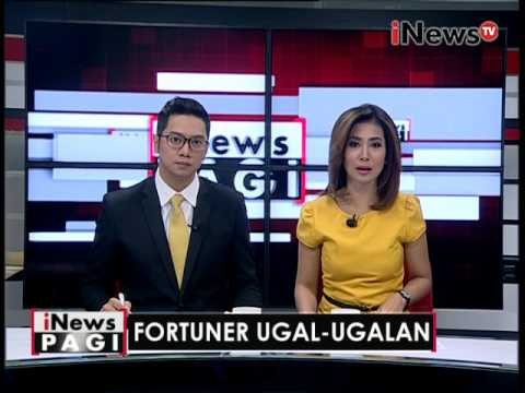 Fortuner ugal-ugalan, mobil rusak parah usai nabrak - iNews Pagi 09/06