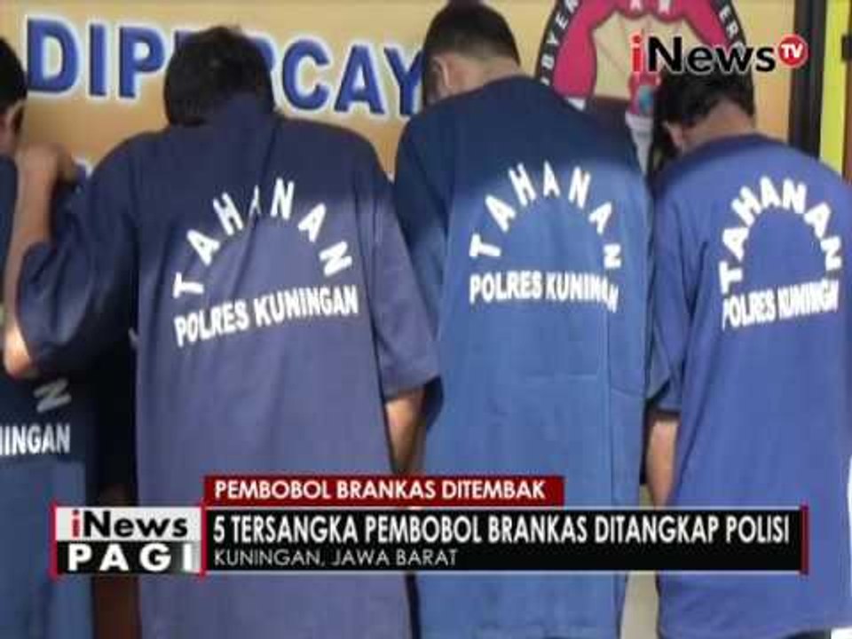 5 tersangka pembobol brankas ditangkap polisi - iNews Pagi 08/06