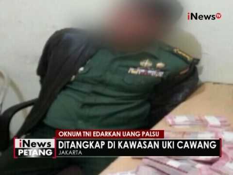 Seorang oknum perwira ditangkap polisi karena diketahui mengedarkan uang palsu - iNews Petang 08/06