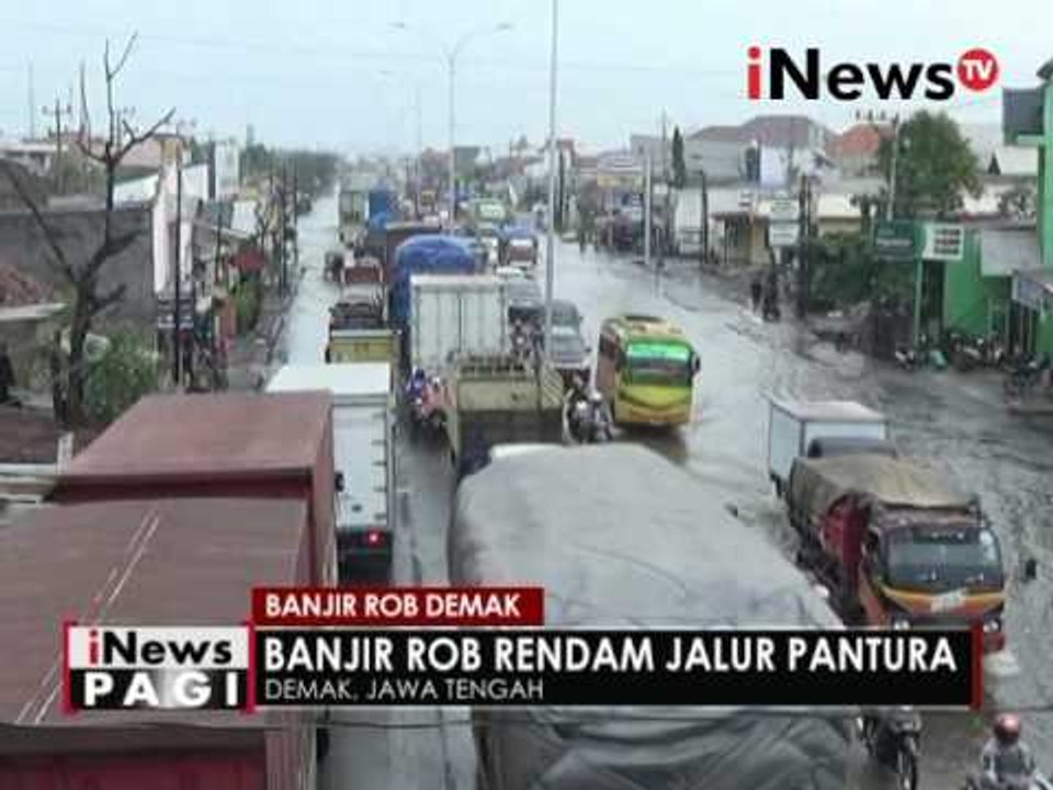 Jalur Pantura terendam banjir rob, sebabkan kemacetan 5Km - iNews Pagi 10/06
