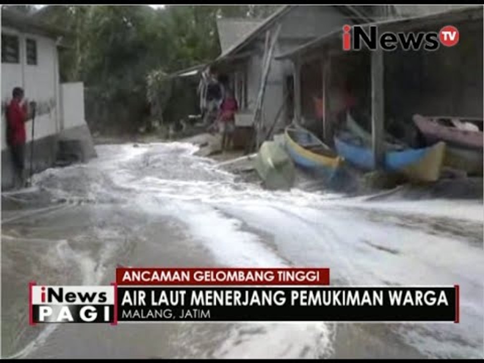Ombak tinggi terjang pemukiman warga di Malang - iNews Pagi 10/06
