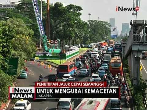 Revitalisasi simpang susun Semanggi, kemacetan karena jalur cepat ditutup - iNews Malam 12/06