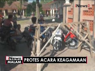 Desak bubarkan acara, warga Mojokerto lakukan aksi protes di depan Mesjid - iNews Malam 12/06