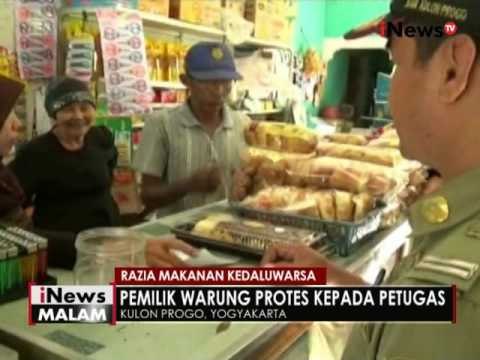 Razia makanan kadaluwarsa di Kulon Progo diwarnai adu mulut petugas dan pedagang - iNews Malam 14/06