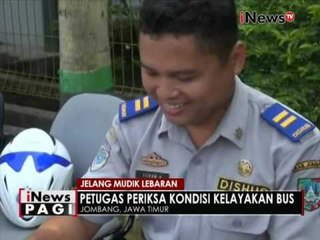 Jelang mudik lebaran, Dishub lakukan razia bus AKAP di terminal Jombang - iNews Pagi 22/06