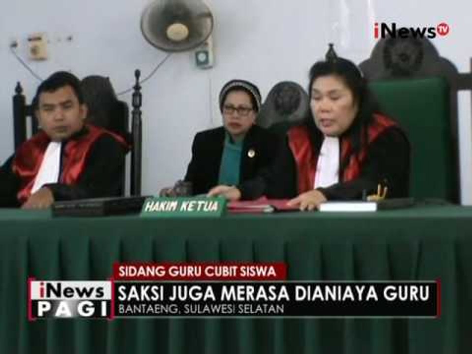 Saksi dihadirkan dalam sidang lanjutan kasus guru cubit siswa di Bantaeng - iNews Pagi 16/06