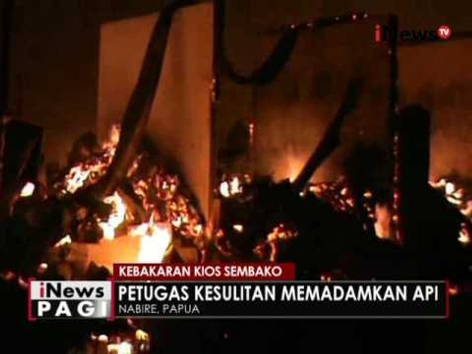 30 kios sembako di pasar Kalibobo, Nabire, Papua ludes terbakar - iNews Pagi 17/06