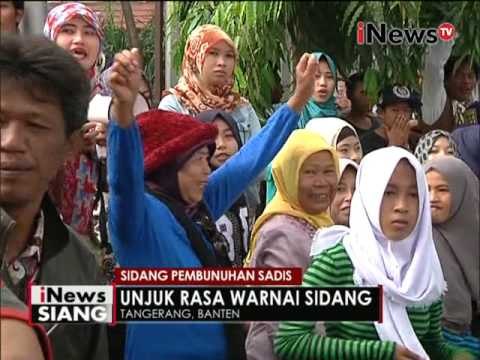 Sidang pembunuhan sadis. unjuk rasa warnai sidang - iNews Siang 16/06