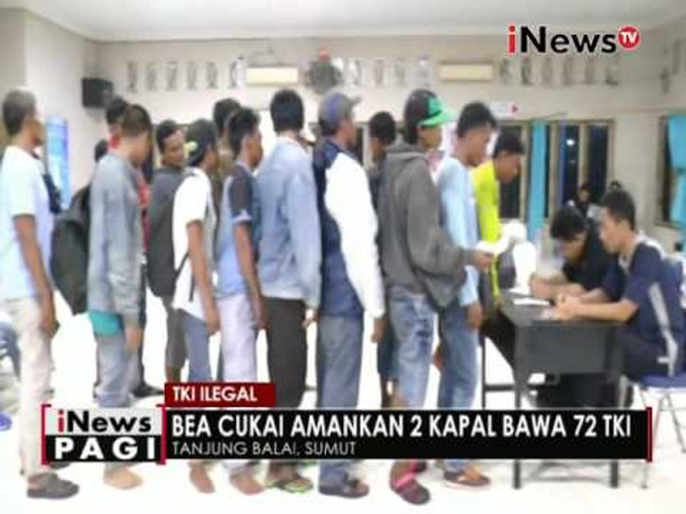 Bea Cukai amankan 2 kapal pembawa TKI ilegal di Tanjung Balai, Sumut - iNews Pagi 20/06