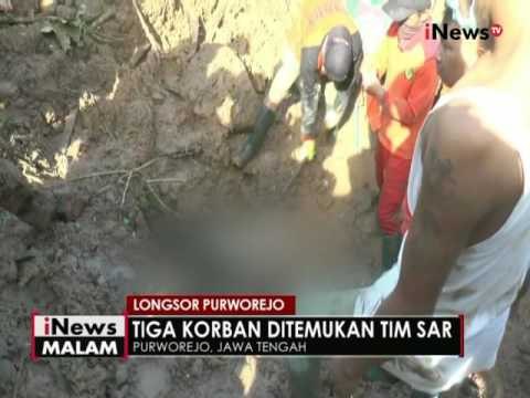 Tim SAR & TNI-Polri berhasil temukan 3 jenazah korban longsor di Purworejo - iNews Malam 20/06