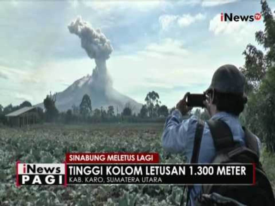 Gunung Sinabung kembali meletus, tinggi kolom letusan 1.300 meter - iNews Pagi 21/06