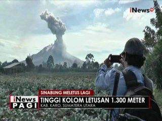 Gunung Sinabung kembali meletus, tinggi kolom letusan 1.300 meter - iNews Pagi 21/06