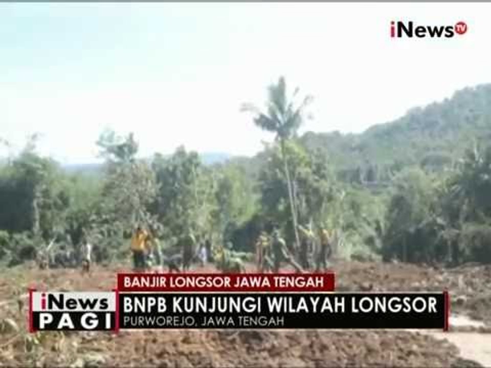 Kepala BNPB kunjungi lokasi bencana longsor Purworejo, Jateng - iNews Pagi 22/06