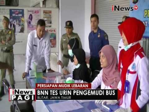 Persiapan mudik lebaran, BNN lakukan tes urin kepada para pengemudi bus AKAP - iNews Pagi 23/06